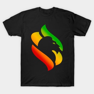 Rasta University Logo Lion Rasta Colors Reggae T-Shirt